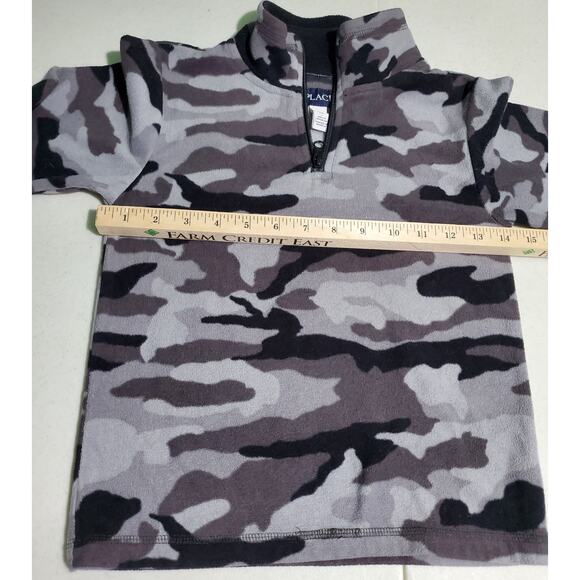 The Children's Place Kids Gray Camo Fleece Size Small Hunting Back-to-School - Picture 4 of 6